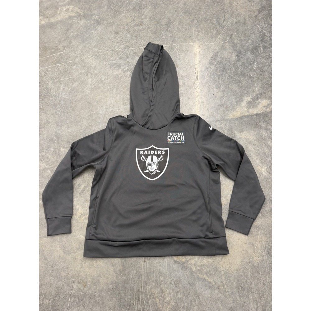 Las Vegas Raiders Hoodie Women's XL NFL Football Crucial Catch Nike On Field